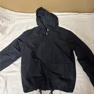 Sandro Men's Black Hooded Windbreaker